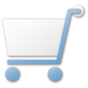  shopping cart blue 